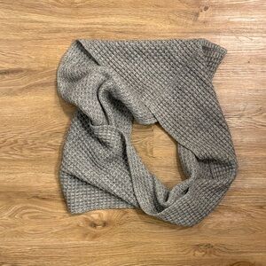 J. Crew Gray Textured Knit Scarf